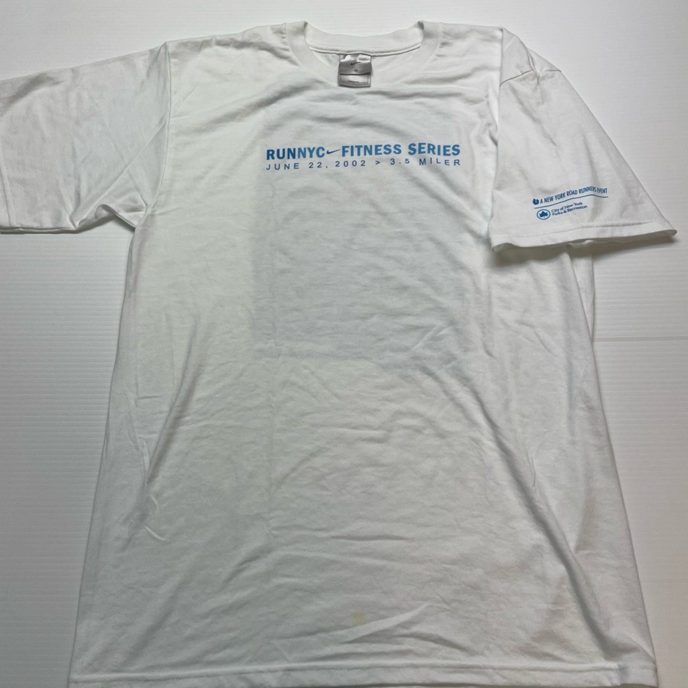 Vintage 2002 Nike Grey Tag RUNNYC Running Vs. Everything Size M